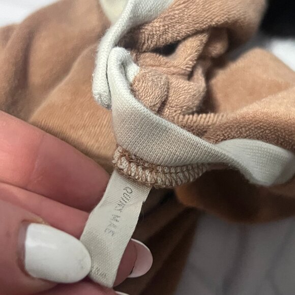 QUINCY MAE Terry Retro Romper in Terracotta 12-18 Months - Picture 4 of 6